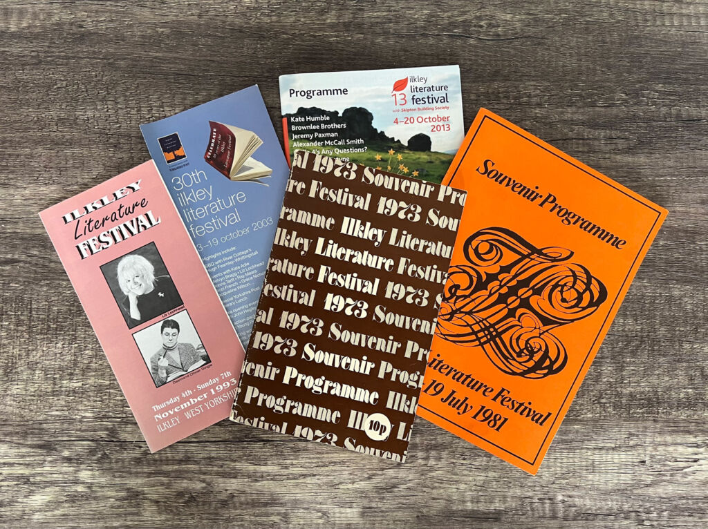 Some of the festival's programmes from the past fifty years