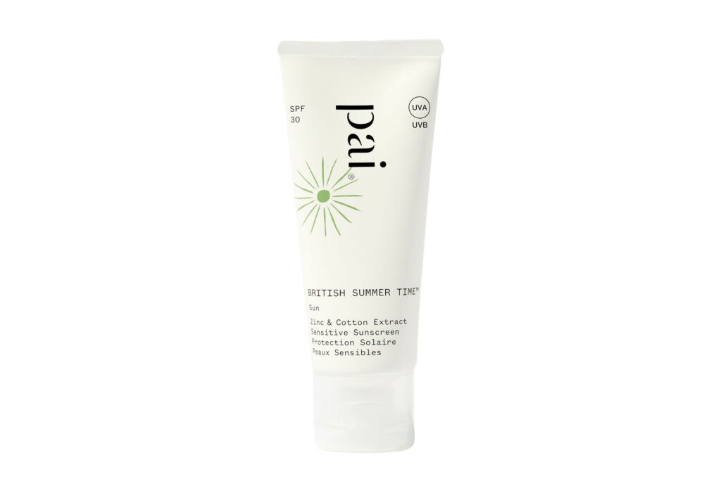 A tube of Pai Skincare British Summer Time Organic Sun Cream