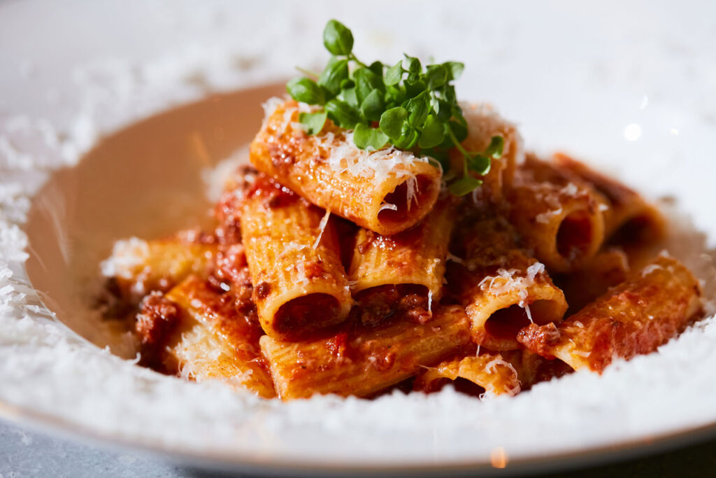 The Wagyu Bolognese dish