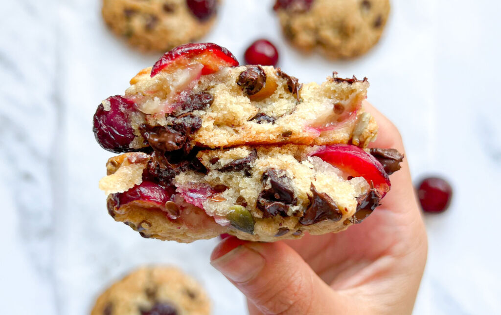 Delicious Picota Cherry Chocolate Cookies by Nutritionist Rhiannon Lambert