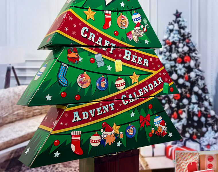 Bier Company's 90 cm Tall Ultimate Craft Beer Advent Calendar for 2022