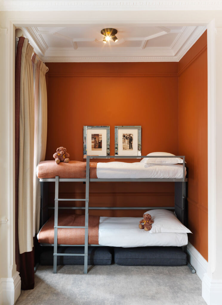 Bunkbeds in the hotel suite