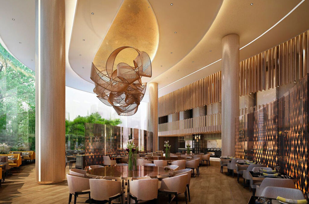 A look inside the hotel's spectacularly designed restaurant