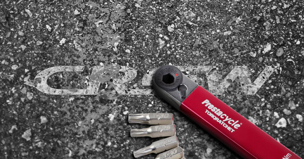 A closeup view of the Prestacycle tool and accessories