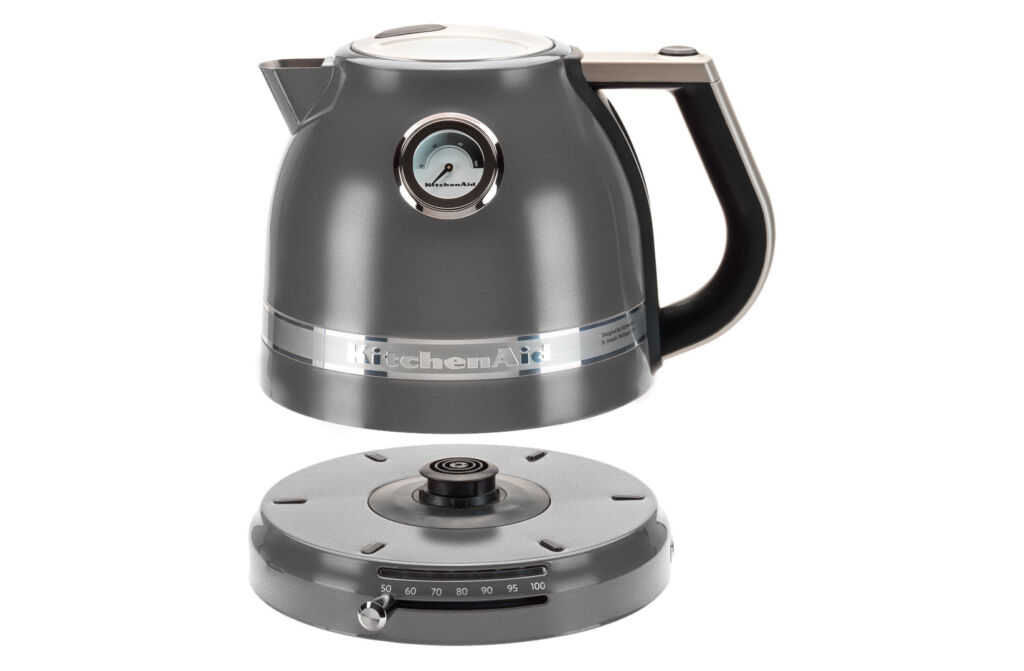 The Kettle hovering above its base