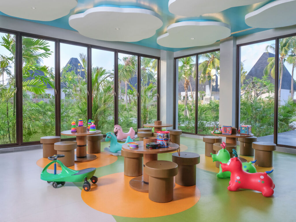The children's play area at the resort