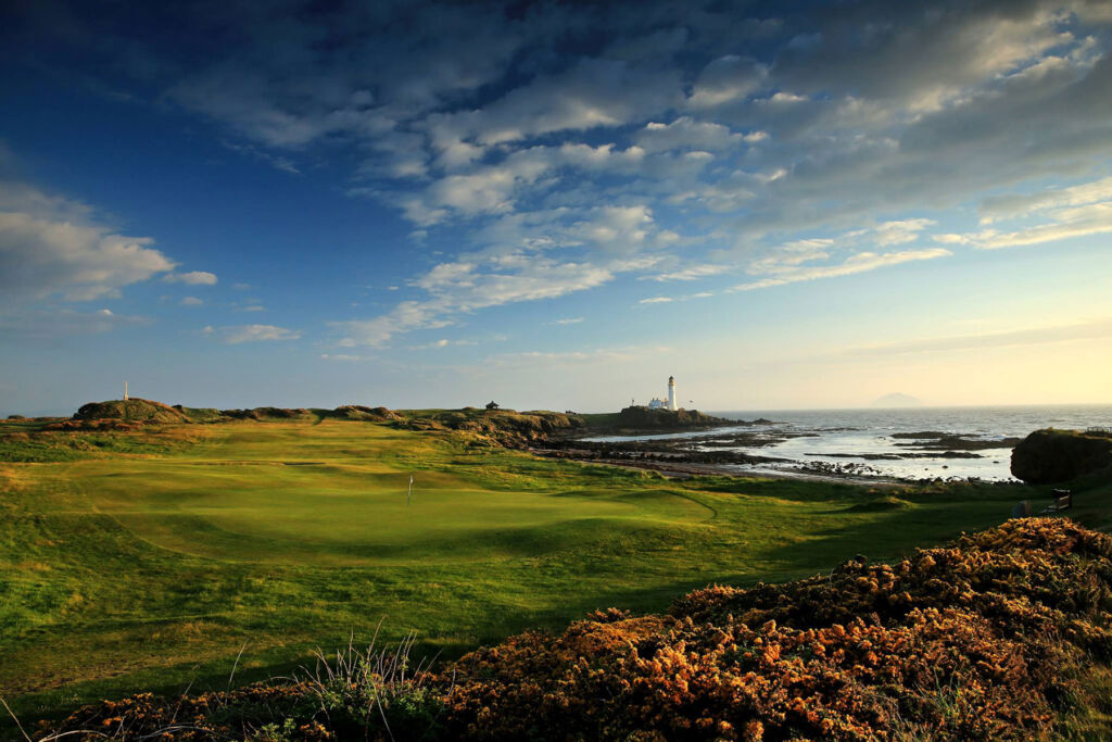The view towards the lighthouse from the world famous golf course