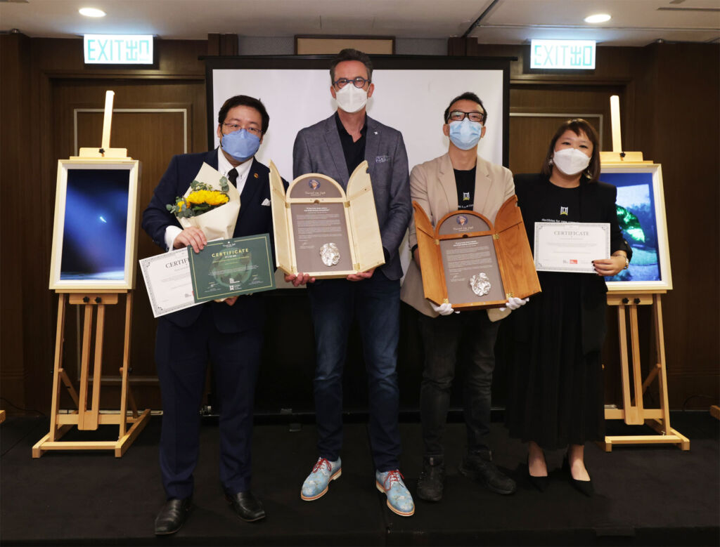 The key attendees showcasing the limited edition artworks