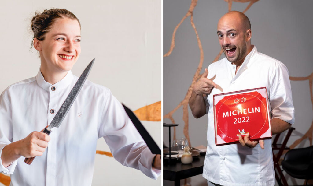 Chef Maxime Gilbert and Chef Heloise Fischbach