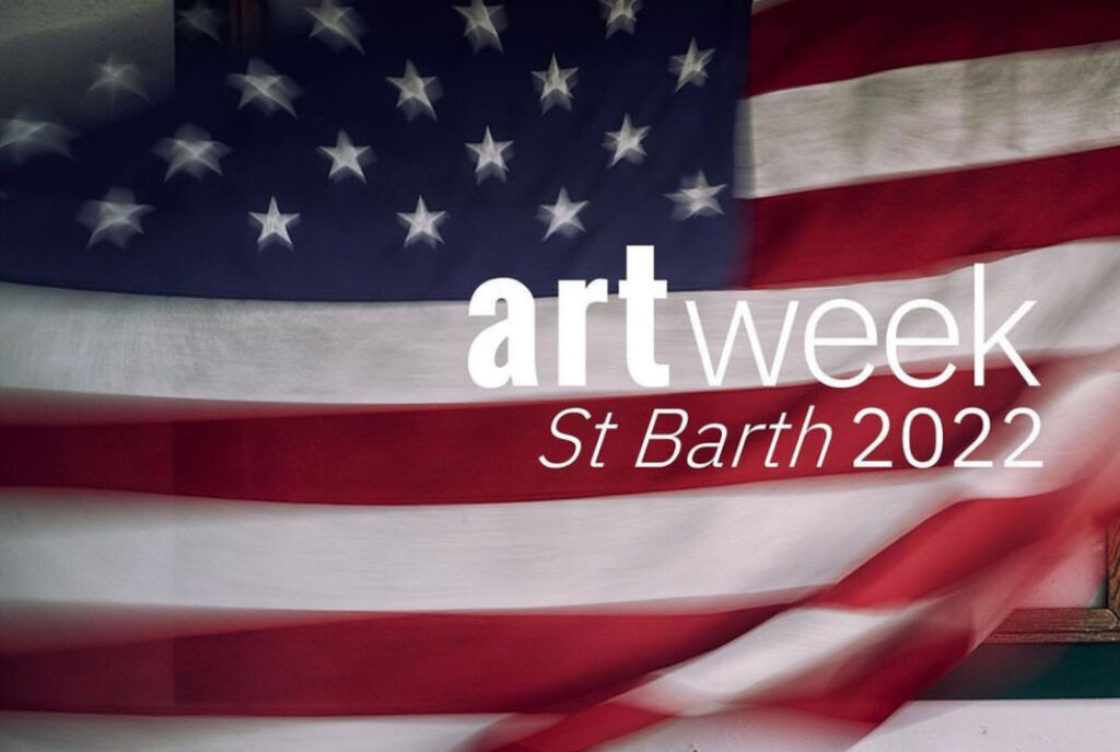 The poster for art week in St Barth 2022