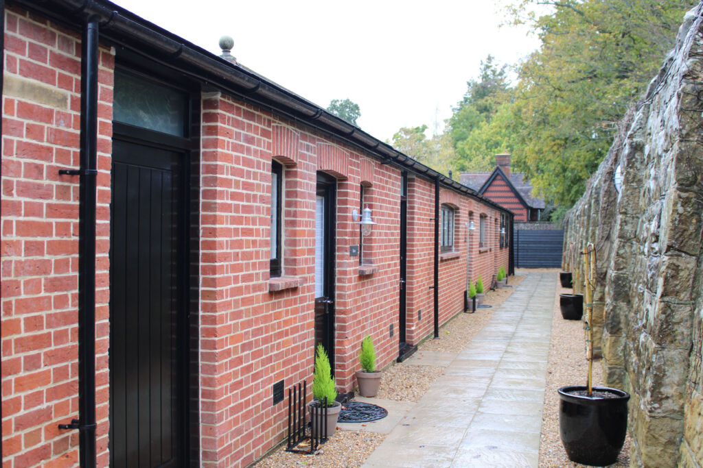 The exteriors of the four new self catering cottages on the estate