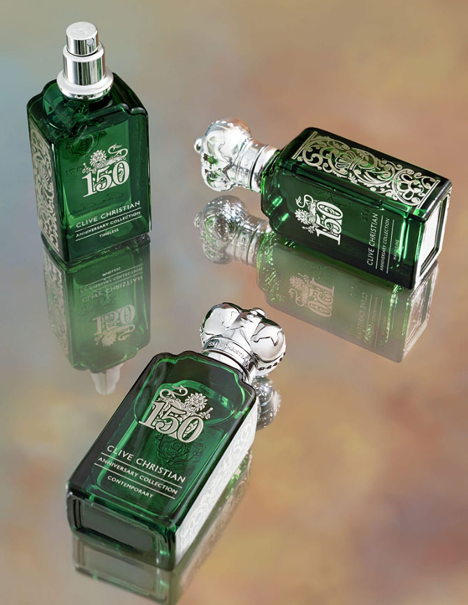 The bottles in the anniversary collection