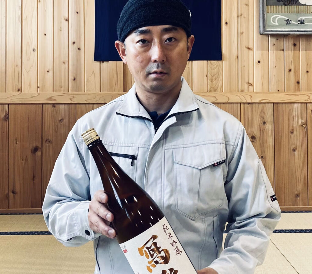 Hisato at one of the sake breweries