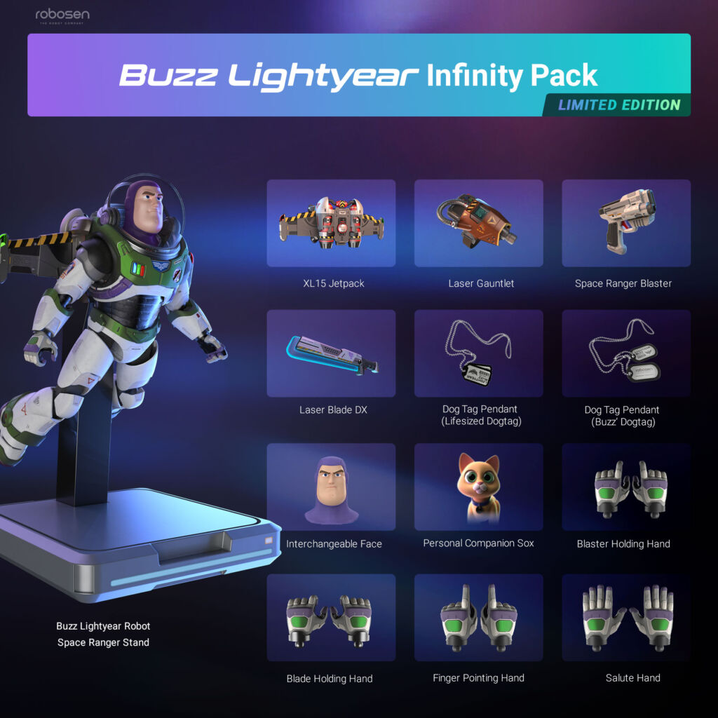 An image showing all of the things that comes with the Infinity Pack