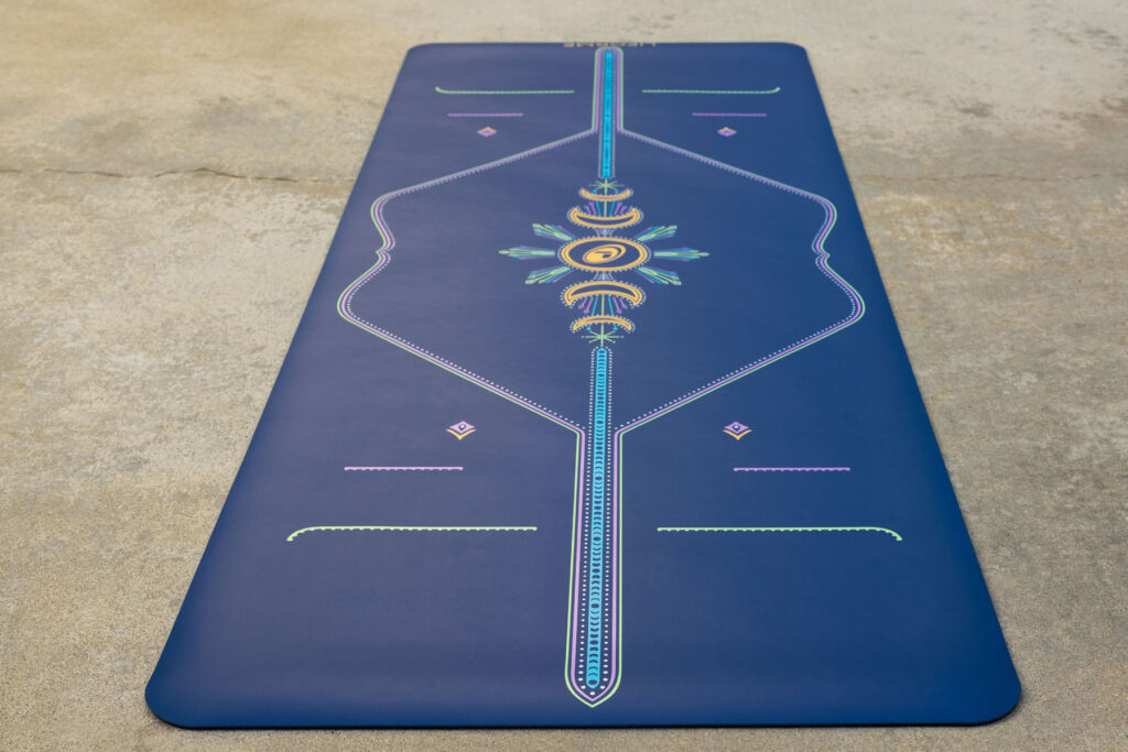A view of the new mat showing the lunar guide