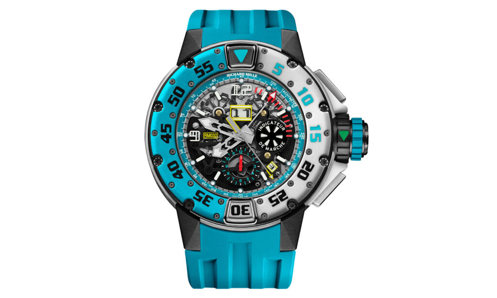 The Richard Mille RM 032 Voiles de Saint Barth on a white background