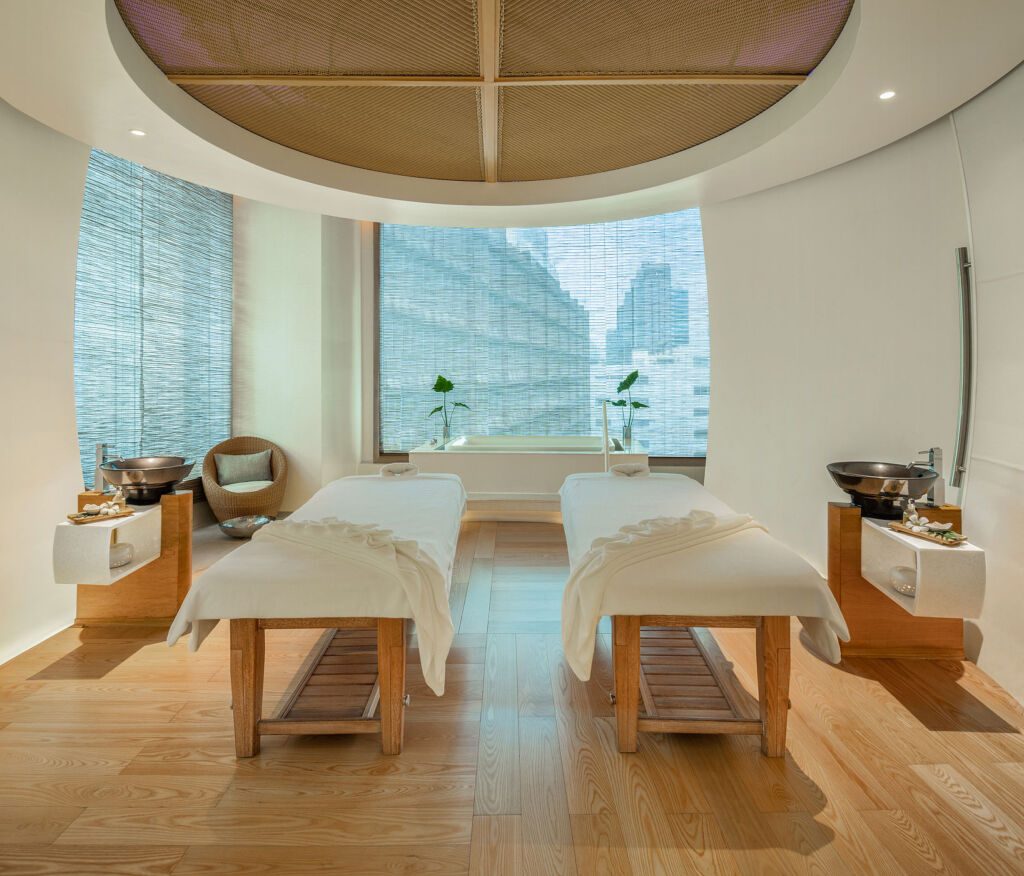 One of the treatment rooms inside the Spa
