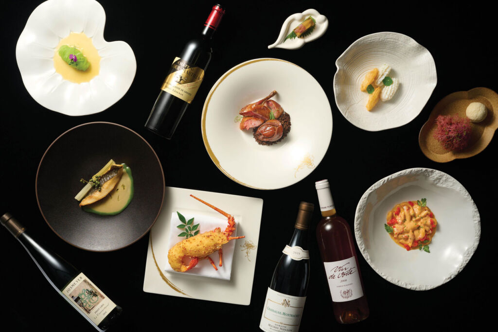 A selection of the wines and dishes