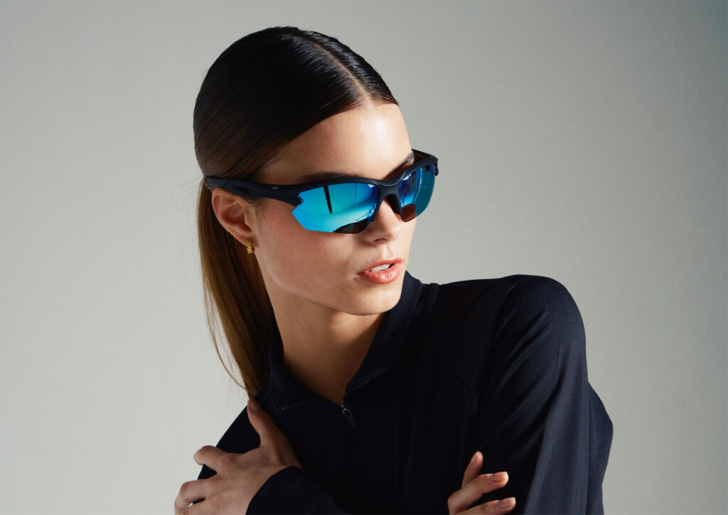 A female model wearing Messy Weekend sunglasses