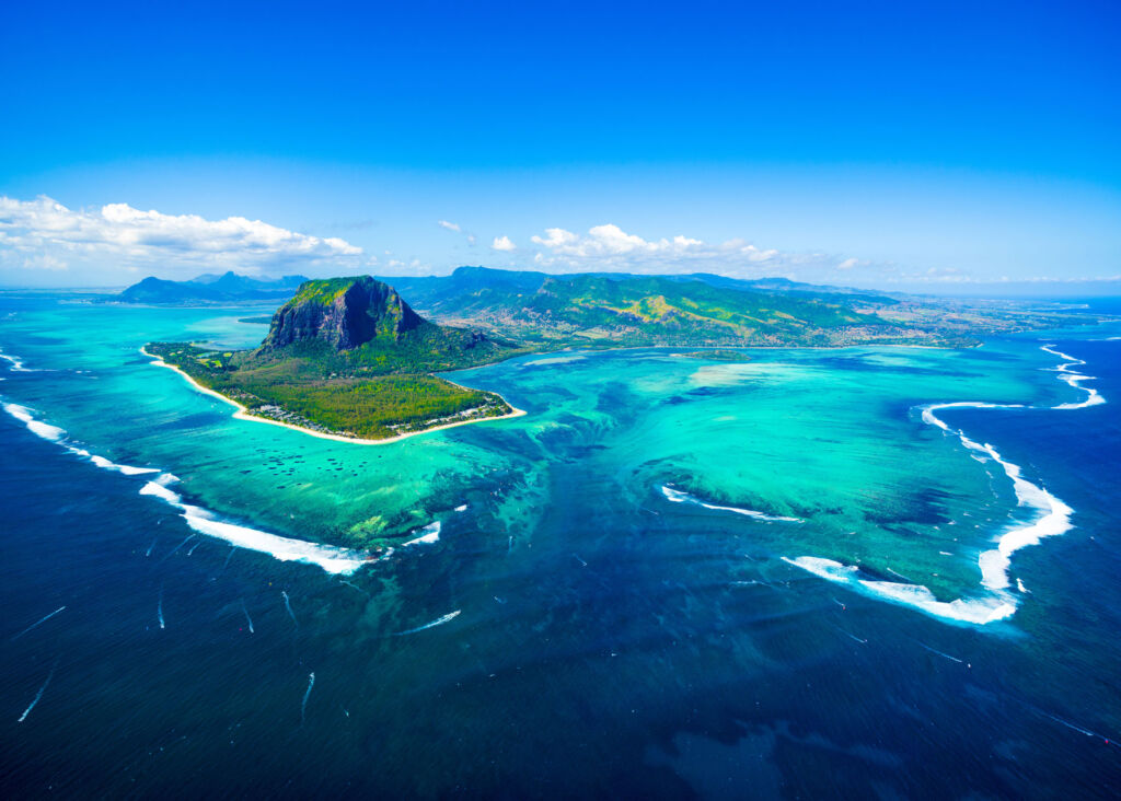 An aerial view of La Morne