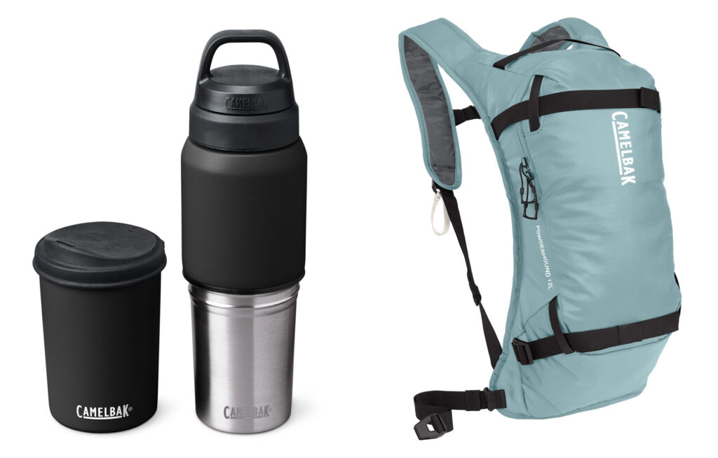 One image showing the MultiBev™ and Camelbak Powderhound on a white background
