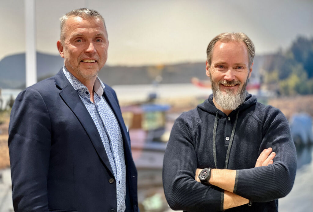Peder Asplund, Agapi Co-Founding Partner & CEO and Jan-Erik Viitala, Axopar Founding Partner.