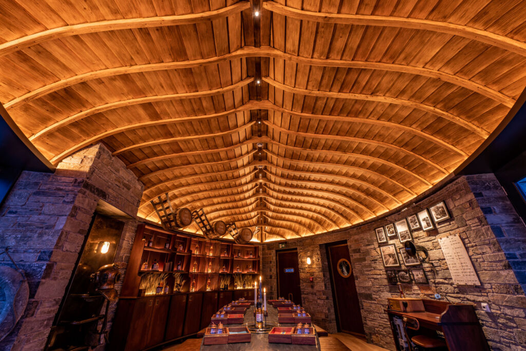 The incredible interior of the tasting room