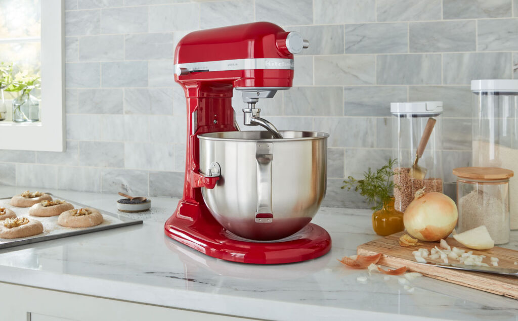 New KitchenAid Artisan 5.6L Stand Mixer with a Clever Half Speed for Folding