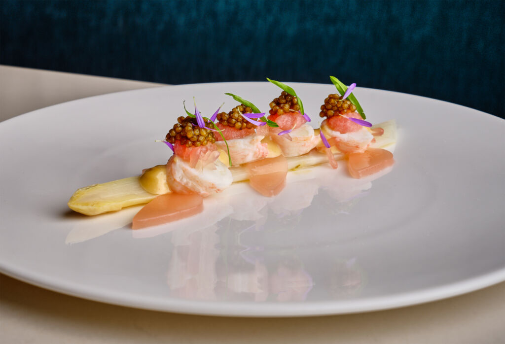 One of the Chef's seafood dishes with Beluga Caviar