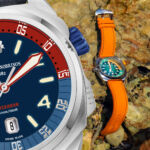 One of the watches underwater on coral