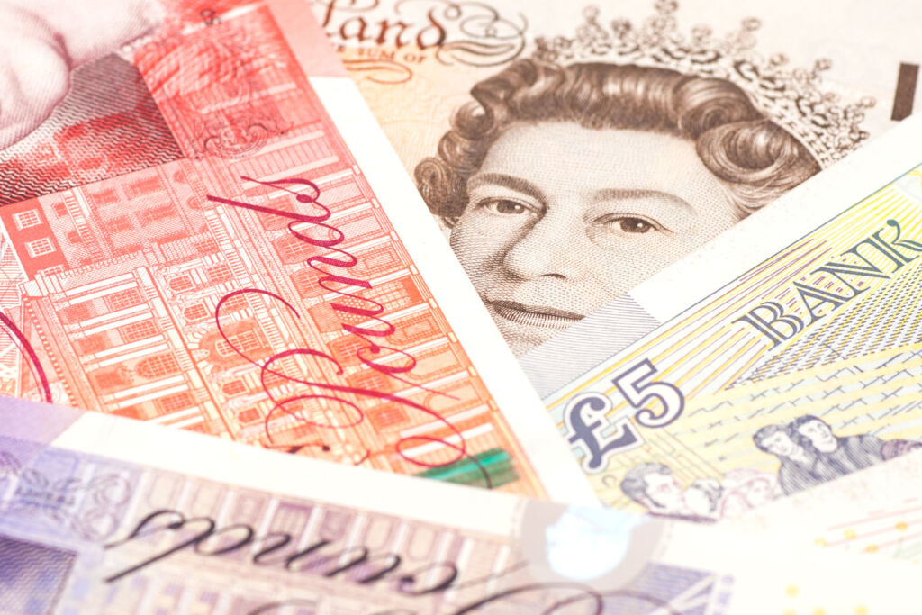 British pound notes