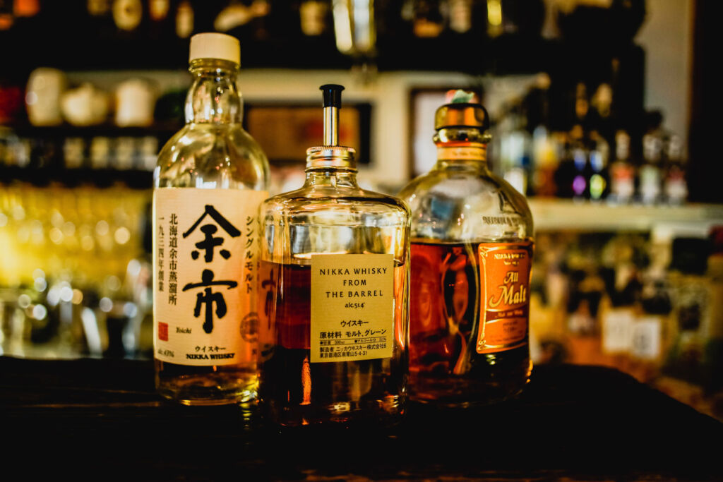 Three rare Japanese bottles