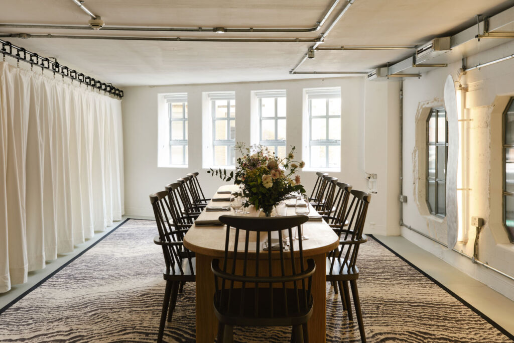 Inside the private dining room
