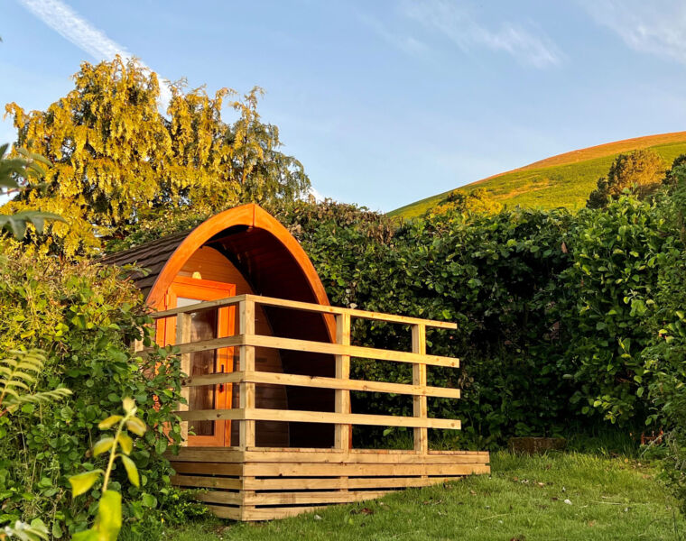 One of the glamping pods on the site
