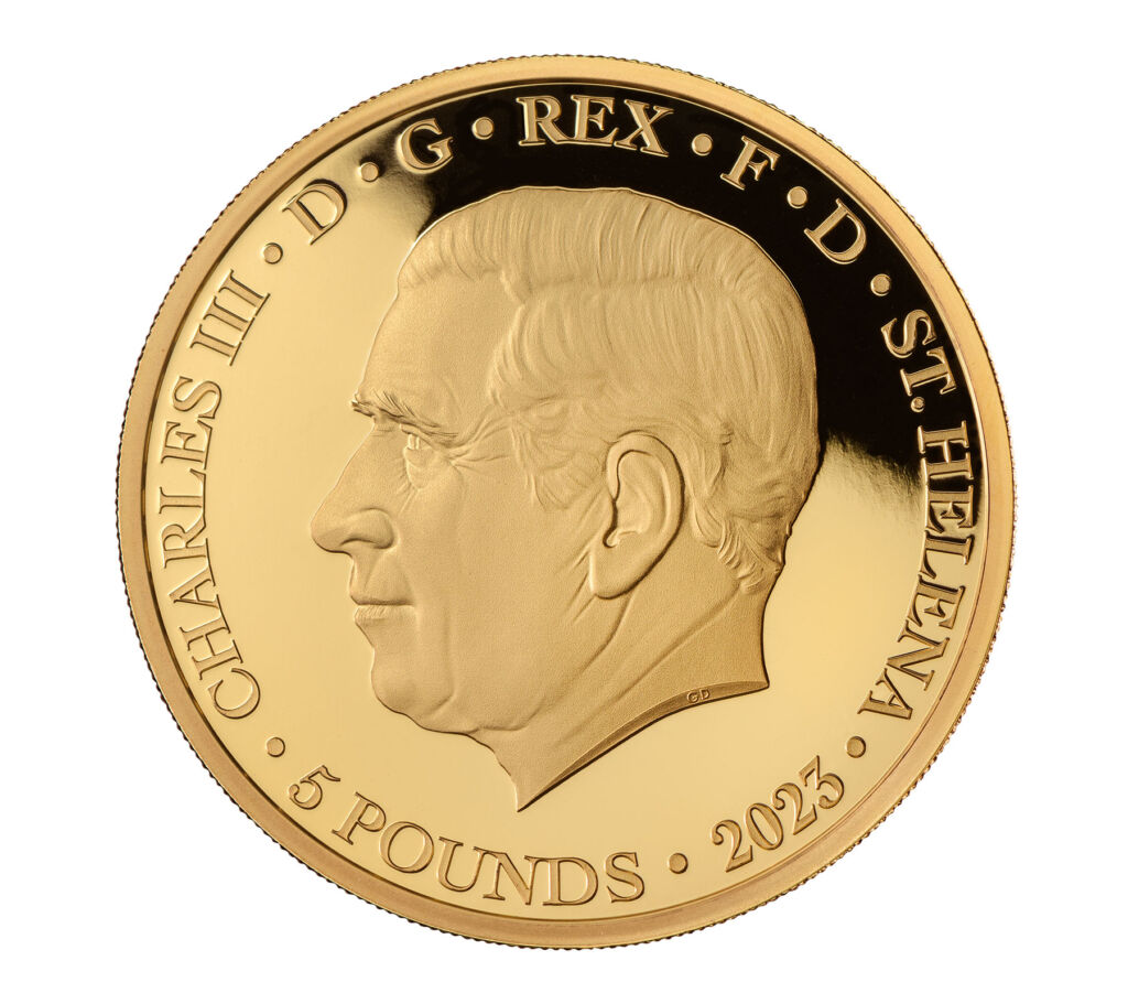 The rear of the two ounce gold coin