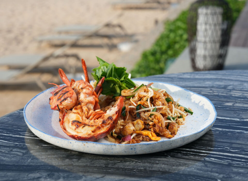 The lobster Phad Thai dish