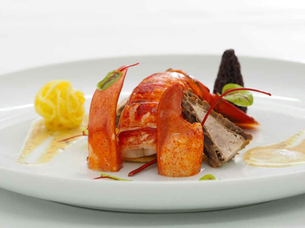 A lobster dish prepared by the kitchen team