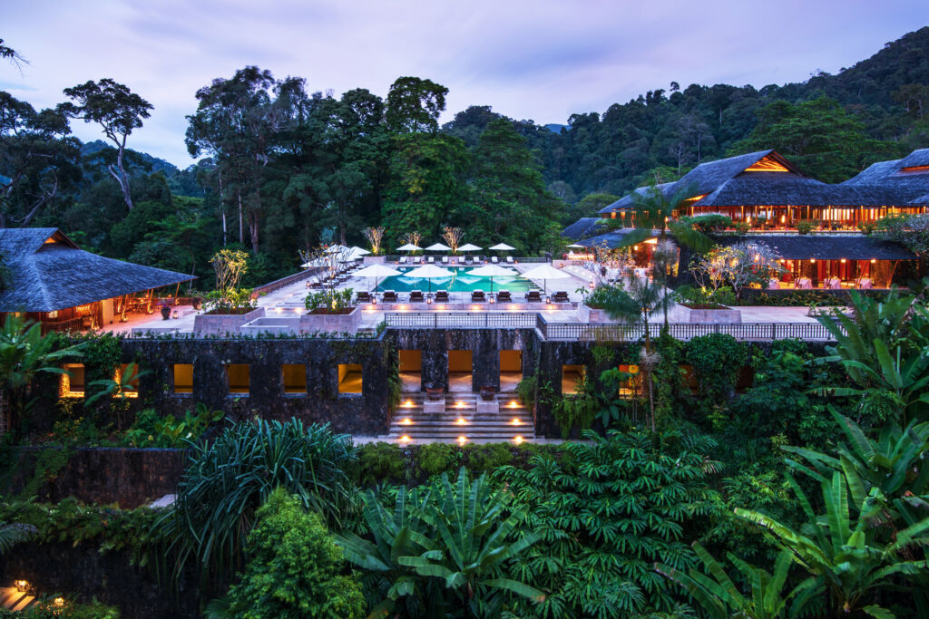 A view of the exterior of the resort in Langkawi