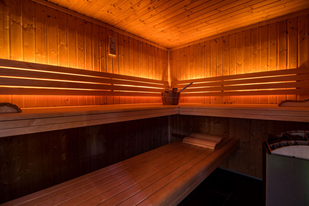 The traditional sauna in the hotel