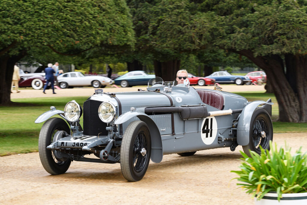 Another motoring icon, the grey coloured 1929 Bentley Speed Six' Old Number One'