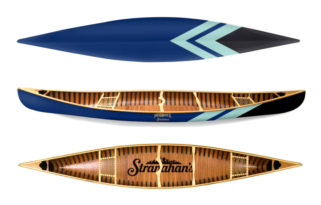 A graphic showcasing the canoes design features