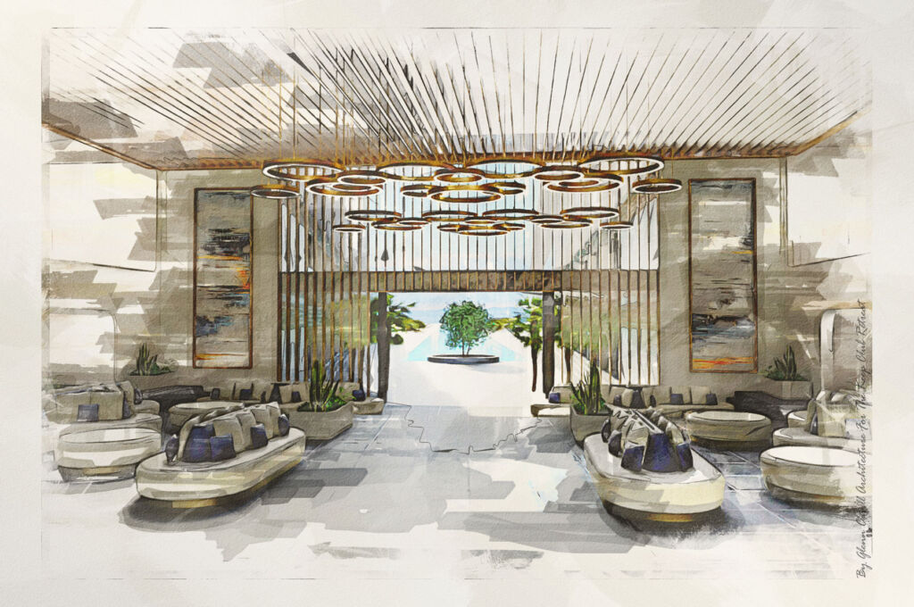 An artists' impression of the main lobby