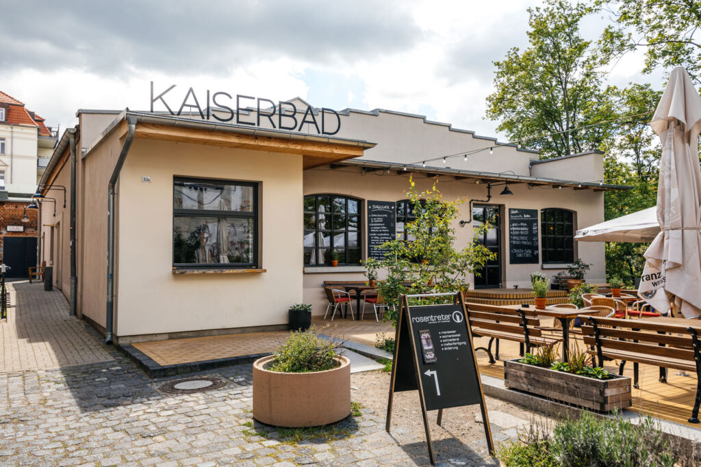 The exterior of the Kaiserbad Cafe Bar and restaurant