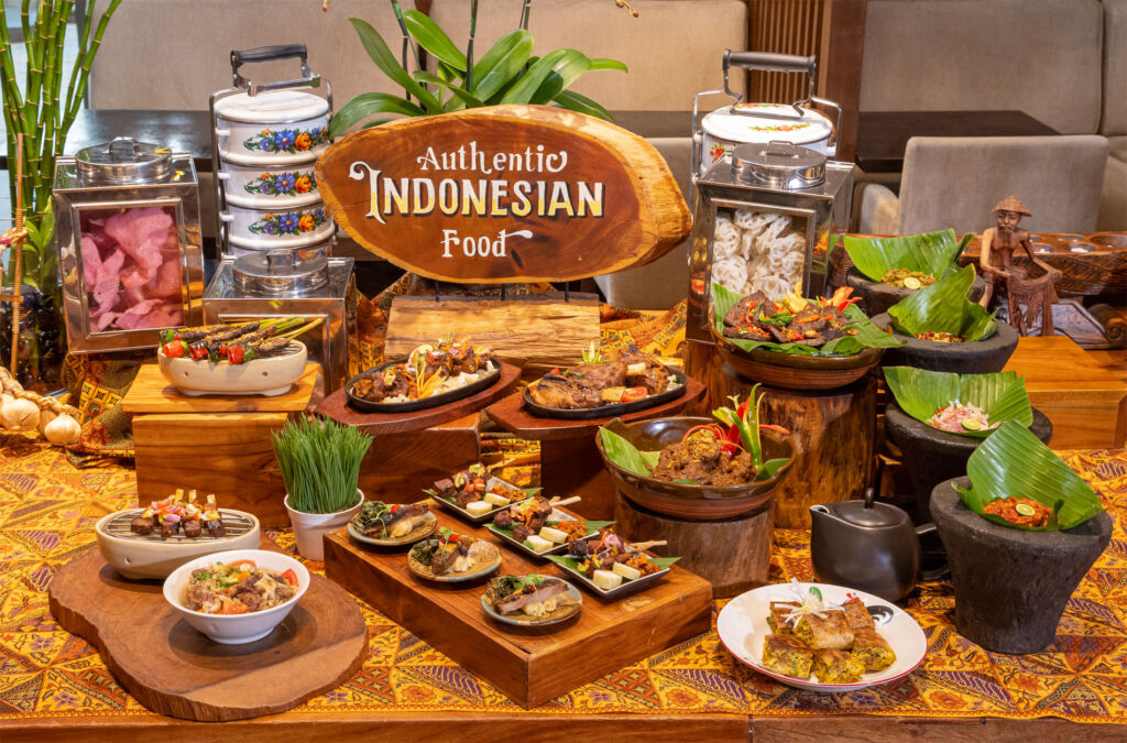 Some of the foods on offer at the buffet