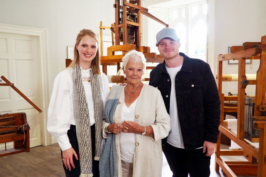 Dame Judi Dench Visits Araminta Campbell's Edinburgh Atelier