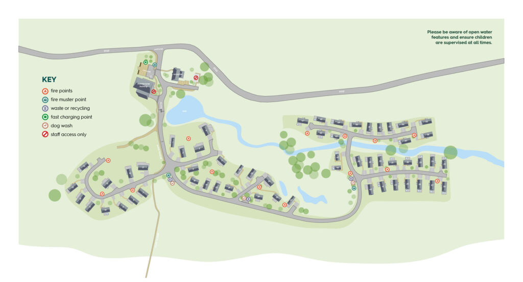The map of the new lodge resort