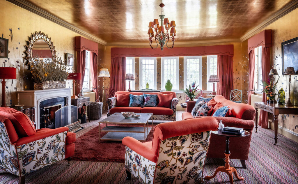 The living room inside the Glenmorangie property