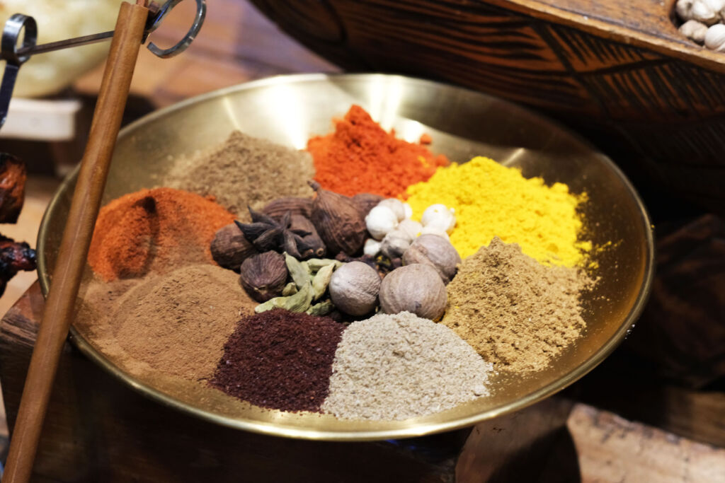 A selection of Indian spices