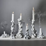 Artist Rolf Sachs' Berührung Porcelain Candlestick Collection for Nymphenburg