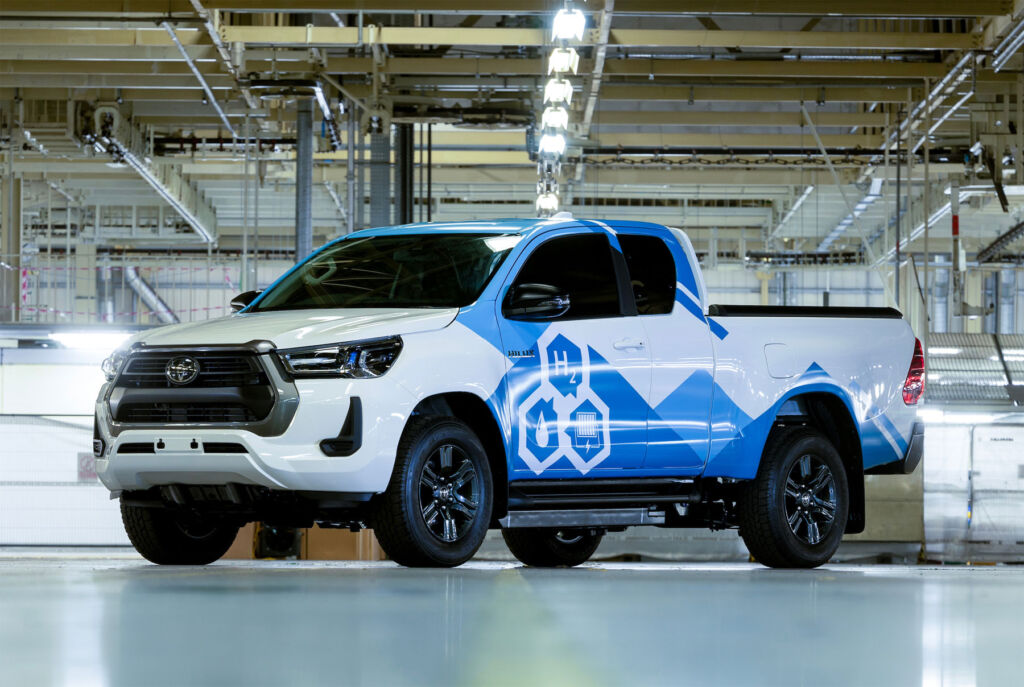 Toyota's British-built Hilux Prototype Pick-up Powered by Hydrogen Fuel Cells